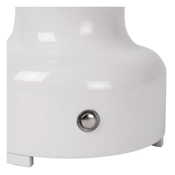 Lucide JASON - Lampe de table Rechargeable - Batterie - LED Dim. - 1x2W 3000K - 3 StepDim - Blanc - détail 5